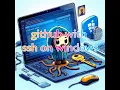git clone push and pull with ssh key on windows