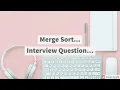 Java programming interview questions for selenium testers Merge Sorted