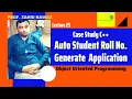 OOP Case Study Auto Student Roll No Generate Application in C Urdu Hindi Lecture 25