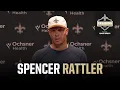 Spencer Rattler on game vs Jaguars connection w Barion Brown Saints Training Camp 2026