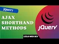 14 jQuery Ajax Shorthand Methods get post load methods - jQuery