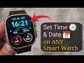 How To Set Time Date on ANY Smart Watch Smart Bracelet Time Settings 2 Methods New