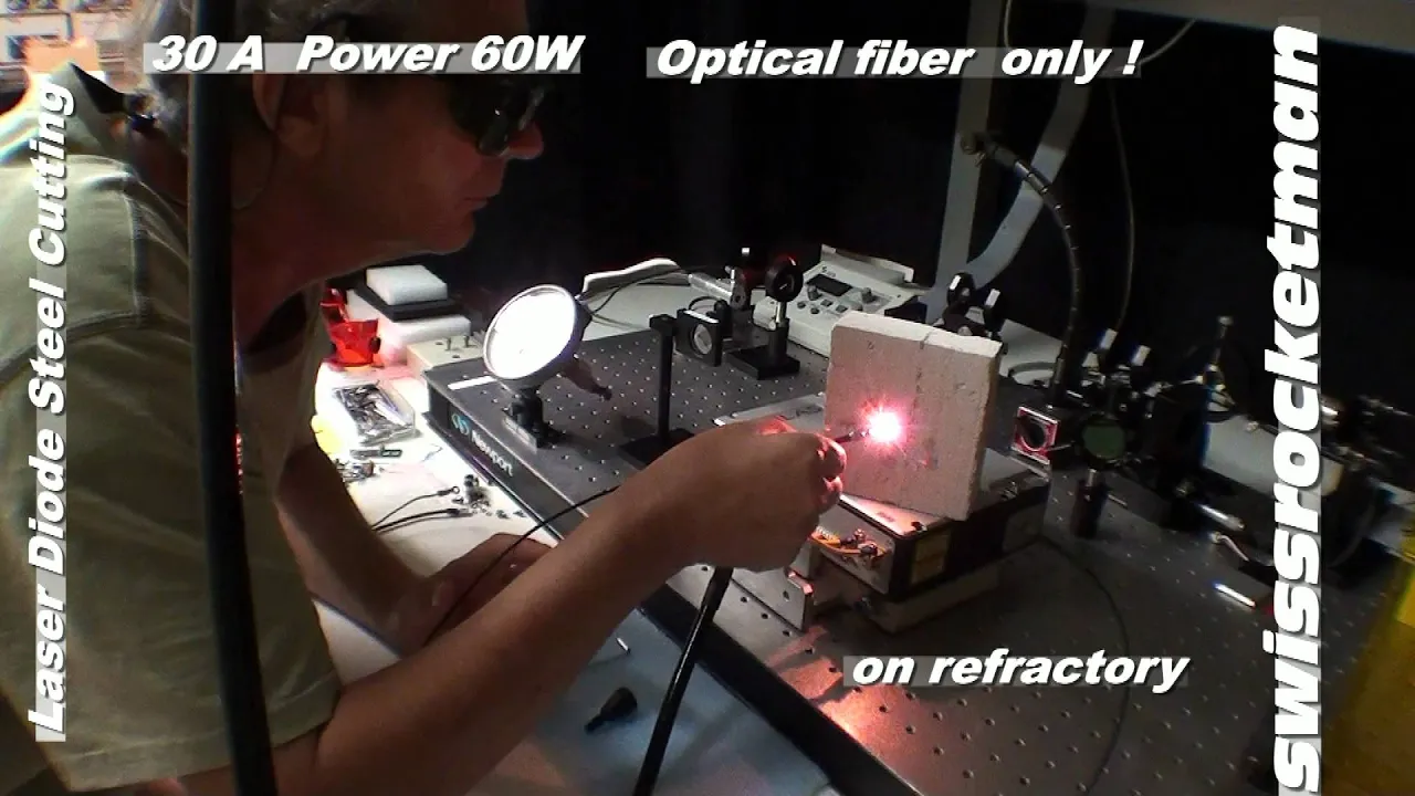 Laser diode steel cutting.mp4