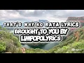 That's why ko rata lyrics 