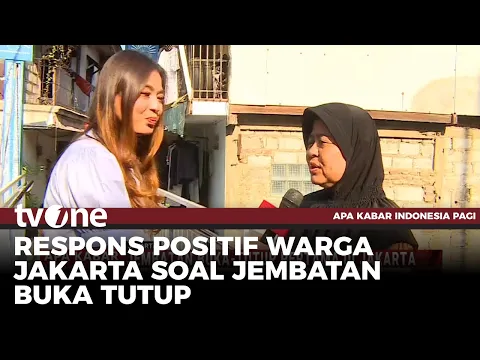 Viral! Jembatan Buka-Tutup Pertama di Jakarta