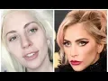 Lady Gaga without makeup vs con maquillaje como se ve al natural