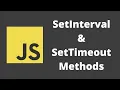 44 setInterval and setTimeout built-in methods in javascript