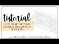 How to Set up Grade Categories in Skyward Tutorial