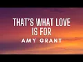 Download Lagu Amy Grant - That's What Love Is For (Lyrics)