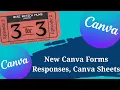 Updated NEW Canva Forms Interactive Live Surveys Polls Questions Responses Canva Sheets