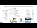 Date Range Search with Python Flask PostgreSQL jQuery Ajax and DatePicker