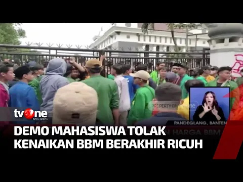 Diwarnai Kericuhan, Aksi Demo Mahasiswa Menolak Kenaikan Harga BBM