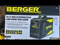 Review of the new harbor freight Berger welder with tig torch unboxing