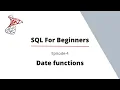 SQL Date functions for beginners Interview Questions Subash K