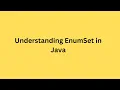 Understanding EnumSet in Java A Beginner Friendly Guide Java interview Questions