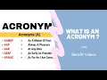 What Is An Acronym