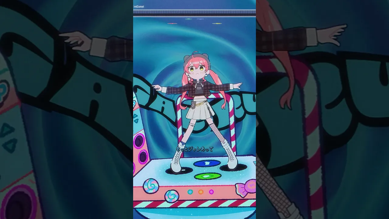 新曲 #Lollipop ダンスゲーム⁉️?#miComet #星街すいせい #さくらみこ #shorts