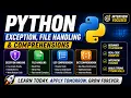Python Exception Handling File Handling Comprehensions Python for Data Engineering