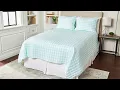 HomeReflections Cotton Bloom Gingham Quilt Set on QVC