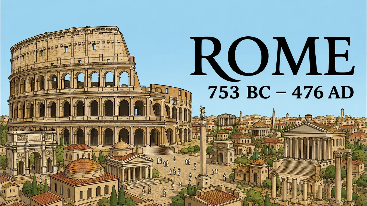 The ENTIRE History of ROME in 12 Minutes: video thumbnail