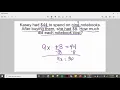 Two-Step Equation Word Problems