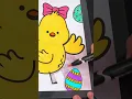 Coloring an Easter Chick