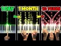 Download Lagu 1 DAY vs 10 YEARS of PIANO