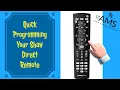 Programming Your Shaw remote