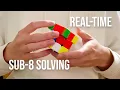 one hour cube with me - real time with background music