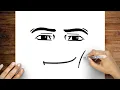 How To Draw Roblox man Face Animation