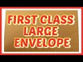 HOW TO SEND MAIL FIRST CLASS LARGE ENVELOPE thru POST OFFICE DOMESTIC only USA