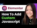 How to Add Custom JS in Elementor Page 2026 Step By Step