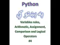 Operators Python in Tutorial Python