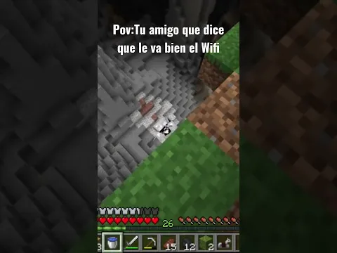 Decirme que no soy el único que tiene un amigo así en Minecraft😭 #minecraft #humor #wifi