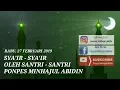Download Lagu SYAIR-SYAIR, PONPES MINHAJUL ABIDIN 27 FEBRUARI 2019