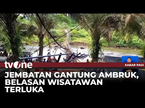 Tidak Kuat Menahan Beban Pengunjung, Jembatan di Lokasi Wisata Roboh