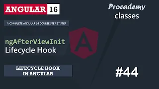 ngAfterViewInit Lifecycle Hook Lifecycle Hooks in Angular A Complete Angular Course