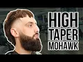 BLURRY HIGH TAPER MOHAWK 6 Month Transformation Haircut
