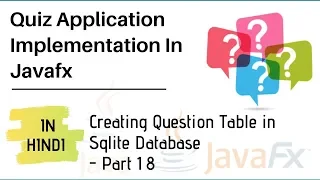 creating Quiz Table in Sqlite Database