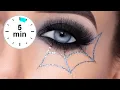 5 MINUTE Halloween Spiderweb Glitter Tutorial