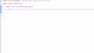 Learning Java Part 8 Generating Random Numbers