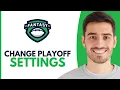 How To Change ESPN Fantasy Playoff Settings - Step By Step