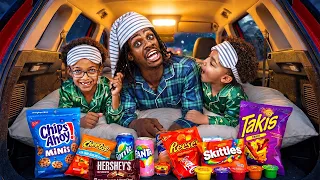 Surviving In Our Car OVERNIGHT with my BOYS!