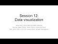 Session 12 Data visualization Basic Python WS
