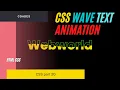 CSS Water Wave Background Animation Effects Wavy Background part 20