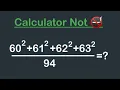 Math Olympiad Simplification l Calculator Not Allowed l maths algebra