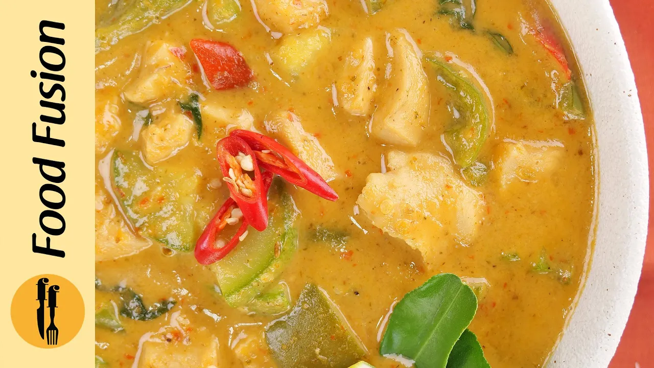 Thai Red Curry Chicken Recipe by Food Fusion