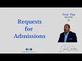 Trial Tip 26 Requests for Admissions