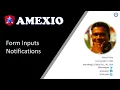 Amexio v5 Angular Form Data Binding Notifications