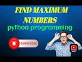 Find Maximum of two numbers in Python